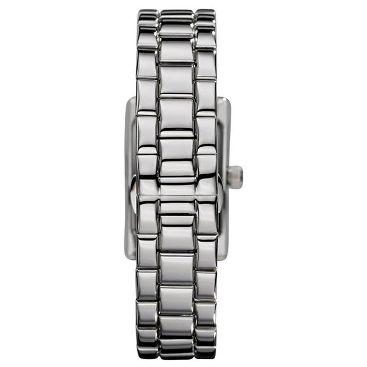 Emporio Armani Classic Black Dial Silver Stainless Steel Watch For Women - AR0157