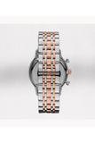 Emporio Armani Chronograph White Dial Two Tone Steel Strap Watch For Men - AR0399