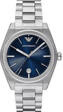 Emporio Armani Frederico Analog Blue Dial Silver Steel Strap Watch for Men - AR11620