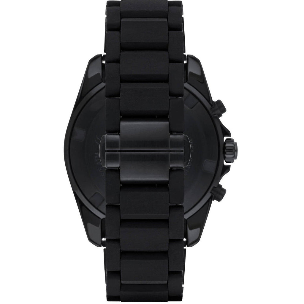 Emporio Armani Sigma Chronograph Blue Dial Black Silicone Strap Watch For Men - AR6121