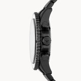 Emporio Armani Diver Chronograph Black Dial Black Steel Strap Watch For Men - AR80050