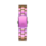 Guess Confetti Chronograph Crystals Multicolor Dial Purple Steel Strap Watch For Women - GW0483L5