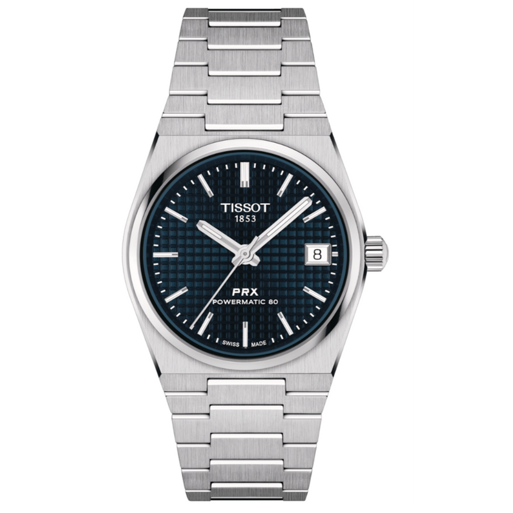 Tissot PRX Powermatic 80 Blue Dial Silver Steel Strap Watch for Men - T137.207.11.041.00