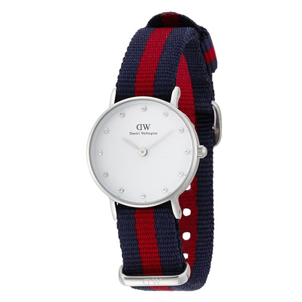 Daniel Wellington Classy Oxford White Dial Two Tone Nylon Strap Watch For Women - DW00100072