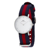 Daniel Wellington Classy Oxford White Dial Two Tone Nylon Strap Watch For Women - DW00100072