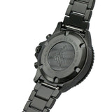 Emporio Armani Diver Chronograph Black Dial Black Steel Strap Watch For Men - AR80050