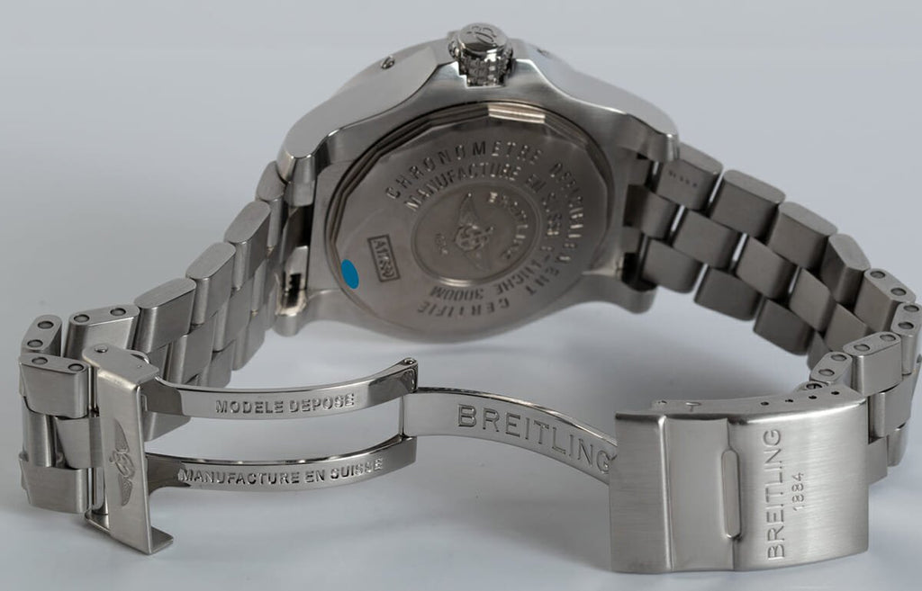 Breitling Aeromarine Avenger Seawolf 45mm Blue Dial Stainless Steel Mens Watch - A1733110/C756