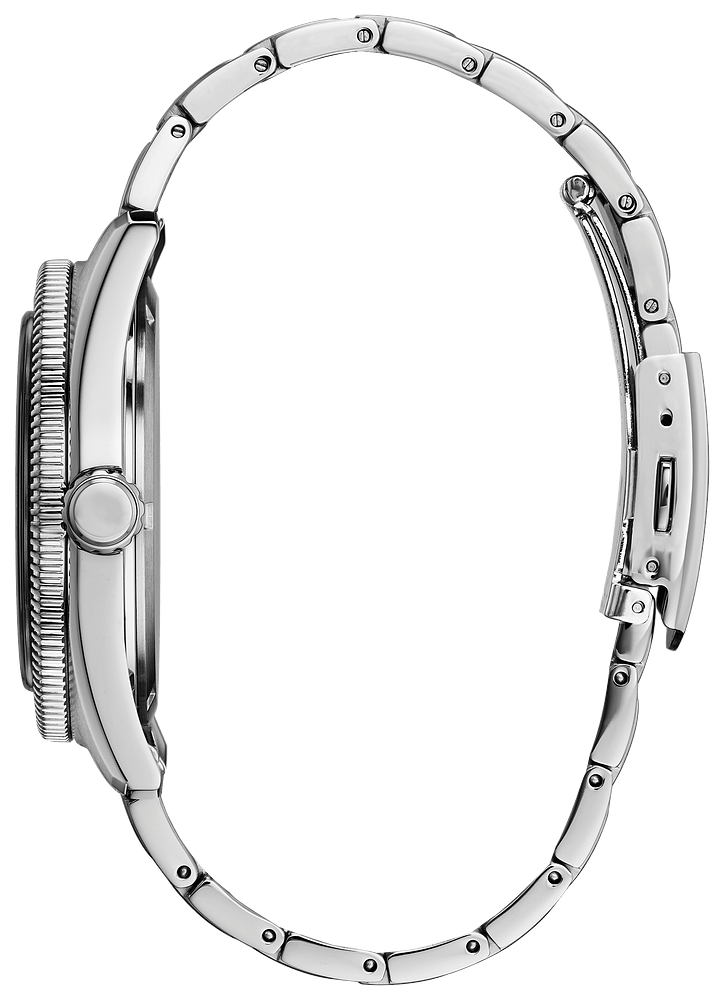 Citizen Eco Drive Vintage Green Dial Silver Steel Strap Watch For Men - AW1598-70X