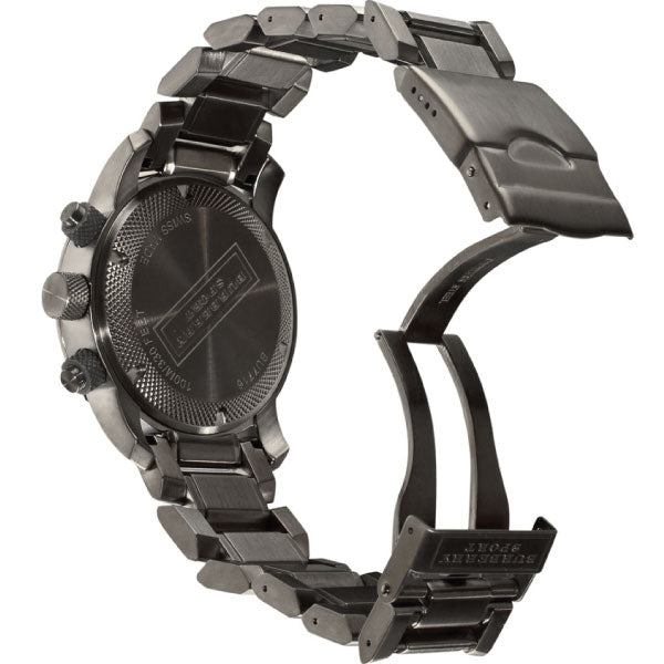 Burberry Chrono Sport Brown Dial Brown Steel Strap Watch for Men - BU7716