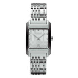 Burberry Heritage Diamond White Dial Silver Stainless Steel Strap Watch for Women - BU1583