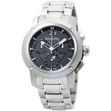 Burberry Utilitarian Chronograph Black Dial Silver Steel Strap Watch For Men - BU9800