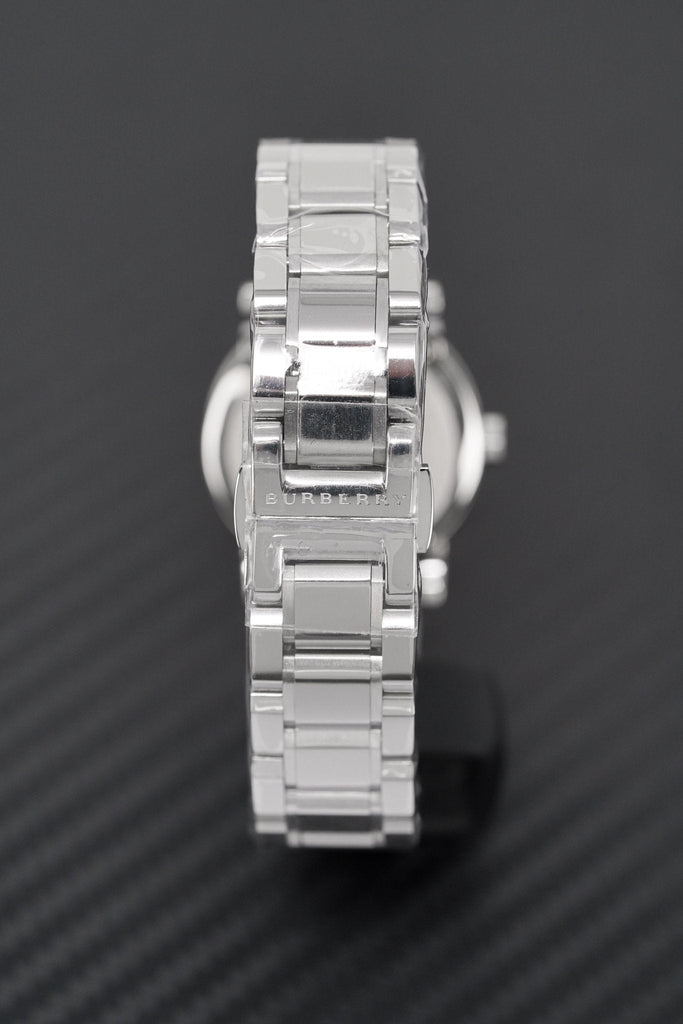Burberry The City Diamonds Silver Dial Silver Steel Strap Watch for Women - BU9220