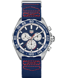 Tag Heuer Formula 1 Redbull Edition Chronograph Blue Dial Blue NATO Strap Watch for Men - CAZ1018.FC8213