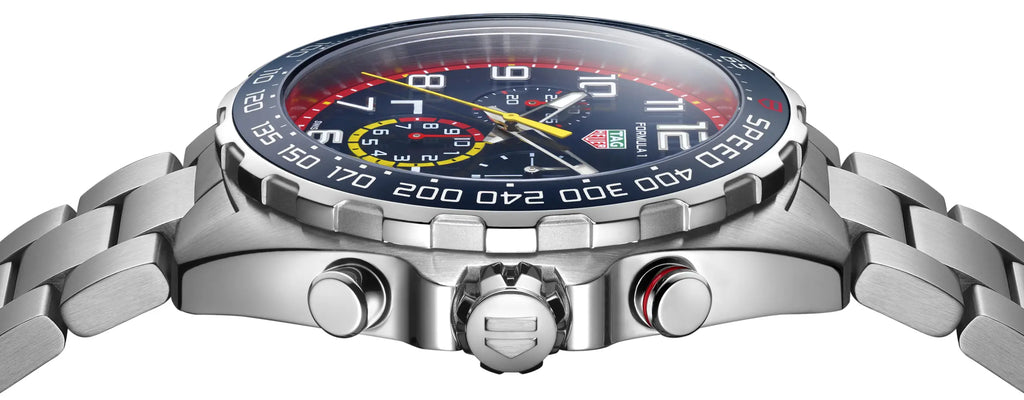 Tag Heuer Formula 1 x Red Bull Racing Chronograph Blue Dial Silver Steel Strap Watch for Men - CAZ101AL.BA0842
