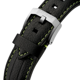 Tag Heuer Formula 1 Aston Martin Black Dial Black Leather Strap Watch for Men - CAZ101P.FC8245