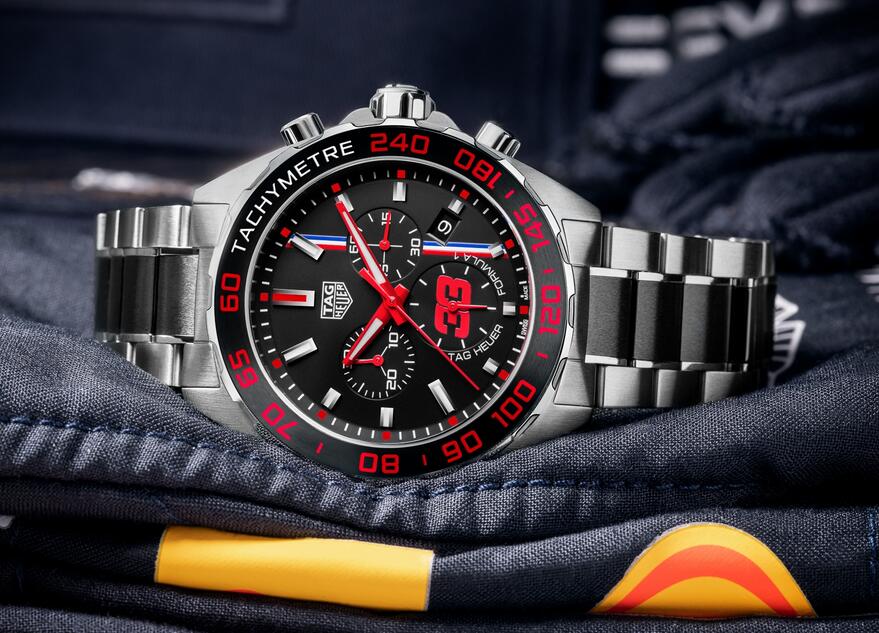 Tag Heuer Formula 1 Max Verstappen Limited Edition Grey Dial Two Tone Steel Strap Watch for Gents - CAZ101U.BA0843