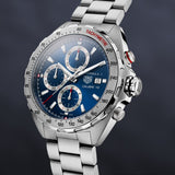 Tag Heuer Formula 1 Automatic Chronograph Blue Dial Silver Strap Watch for Men - CAZ2015.BA0876