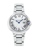 Cartier Ballen Bleu De Cartier Silver Dial Silver Steel Strap Watch for Women - W6920084