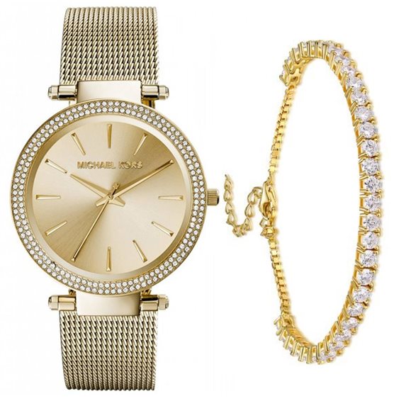 Michael Kors Darci Gold Dial Gold Mesh Bracelet Watch for Women - MK3368