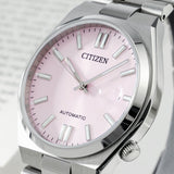Citizen x Pantone Automatic Dreamy Pink Dial Silver Steel Strap Watch For Men - NJ0158-89X
