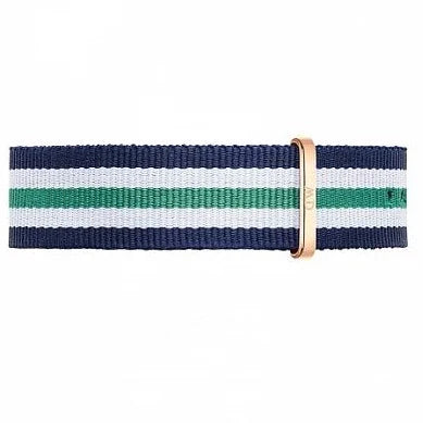 Daniel Wellington Classic Nottingham White Dial Two Tone NATO Strap Watch For Men - 0108DW