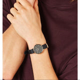 Daniel Wellington Petite Cornwall Black Dial Black Nylon Strap Watch for Women - DW00100247