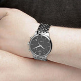 Tissot T Classic Tradition Chronograph Black Dial Silver Steel Strap Watch For Men - T063.617.11.067.00