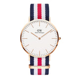 Daniel Wellington Classic Canterbury White Dial Two Tone Nylon Strap Watch For Men - DW00100002