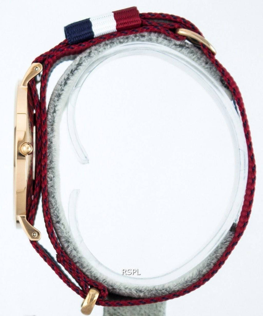 Daniel Wellington Classic Cambridge White Dial Two Tone NATO Strap Watch For Men - DW00100003