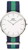 Daniel Wellington Classic Warwick White Dial Two Tone Nylon Strap Watch for Men - DW00100019