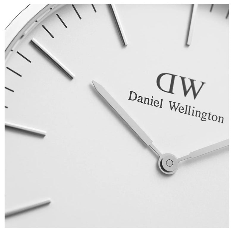Daniel Wellington Classic St Mawes White Dial Brown Leather Strap Watch For Men - DW00100021