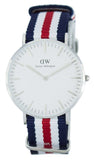 Daniel Wellington Classic Canterbury White Dial Two Tone NATO Strap Watch For Women - DW00100051