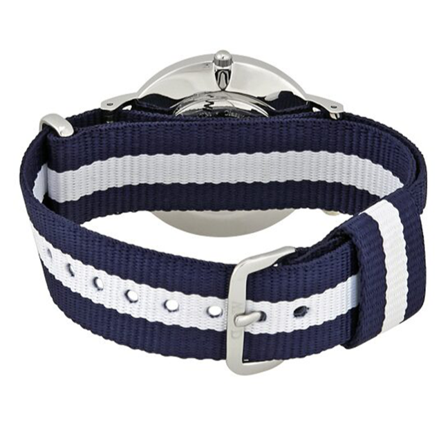 Daniel Wellington Classy Glasgow White Dial Two Tone Nylon Strap Watch For Women - DW00100082