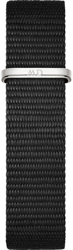 Daniel Wellington Classic Petite Cornwall Black Dial Black NATO Strap Watch For Women - DW00100216