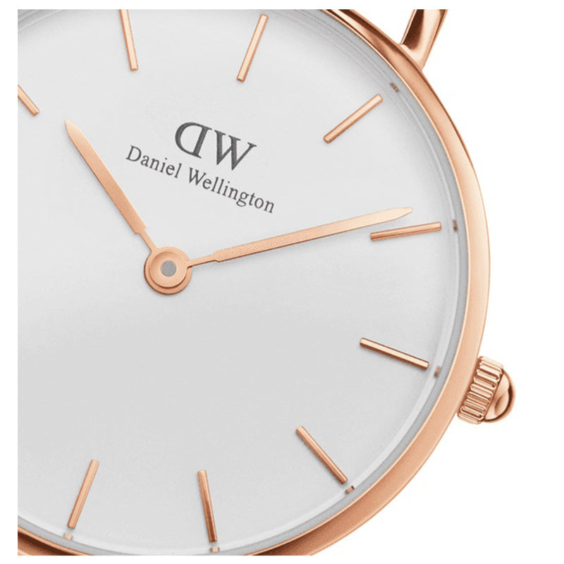 Daniel Wellington Classic Somerset White Dial Blue Leather Strap Watch For Men - DW00100121