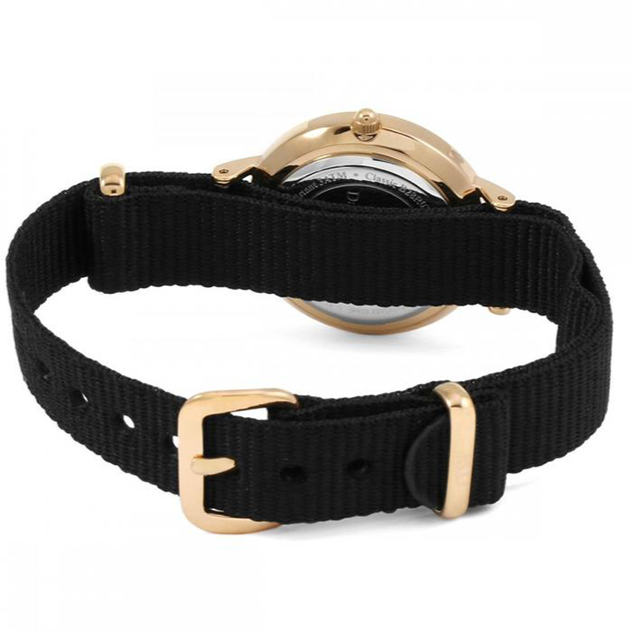 Daniel Wellington Classic Petite Cornwall White Dial Green NATO Strap Watch For Women - DW00100253