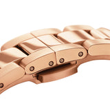 Daniel Wellington Iconic Link White Dial Gold Steel Strap Watch For Men - DW00100343