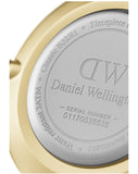 Daniel Wellington Classic Petite Black Dial Gold Mesh Bracelet Watch For Women - DW00100347