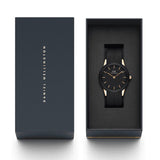 Daniel Wellington Iconic Motion Black Dial Rubber Strap Watch For Women - DW00100426