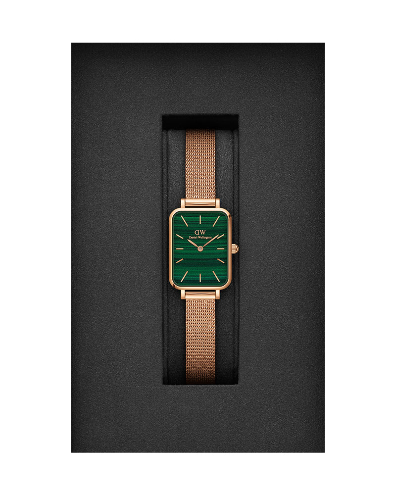 Daniel Wellington Quadro Melrose Green Watch For Womens - DW00100437