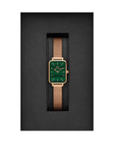 Daniel Wellington Quadro Melrose Green Watch For Womens - DW00100437