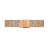 Daniel Wellington Petite Pressed Melrose White Dial Gold Mesh Bracelet Watch For Women - DW00100447