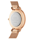 Daniel Wellington Petite Rose Gold Dial Rose Gold Mesh Bracelet Watch For Women - DW00100470
