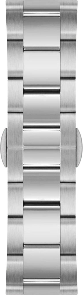 Daniel Wellington Iconic Chronograph Link Blue Dial Silver Steel Strap Watch For Men - DW00100644