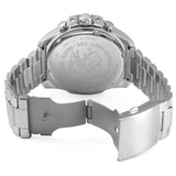 Diesel Mega Chief Chronograph Blue Dial Silver Steel Strap Watch For Men - DZ4417