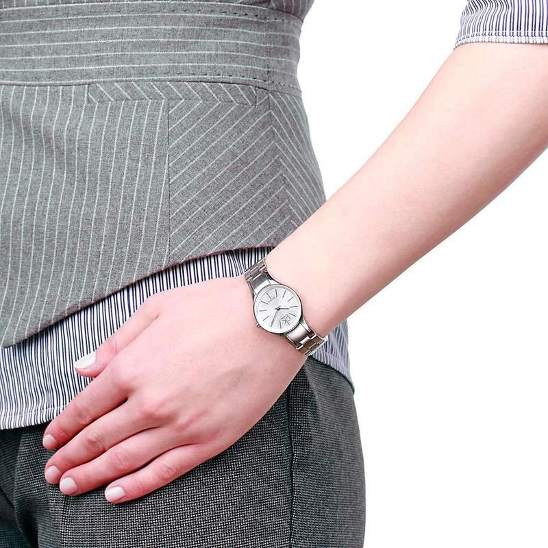Calvin Klein Simplicity White Dial Silver Steel Strap Watch for Women - K4323185