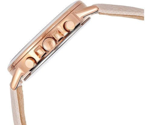 Tommy Hilfiger Carly Cream Dial Cream Leather Strap Watch for Women -1781789