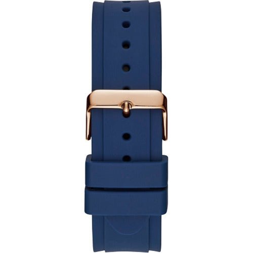 Guess Zena Blue Dial Blue Silicone Strap Watch For Women - W1049L2