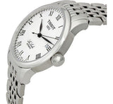 Tissot T Classic Le Locle Automatic White Dial Silver Steel Strap Watch For Men - T41.1.483.33