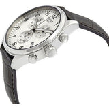 Tissot Chrono XL Silver Dial Brown Leather Strap Watch For Men - T116.617.16.037.00
